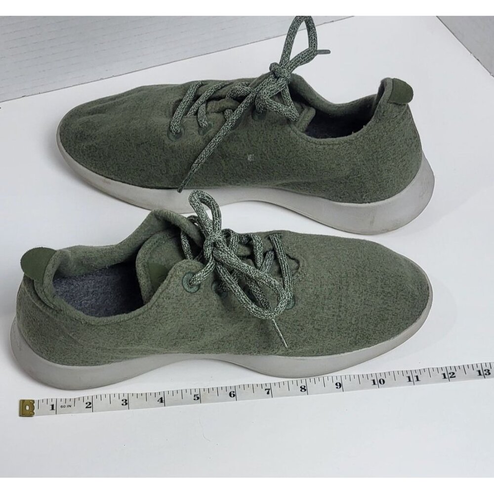 Allbirds Mens Wool Runners Green Lightweight Sneakers M10 - Picture 8 of 9